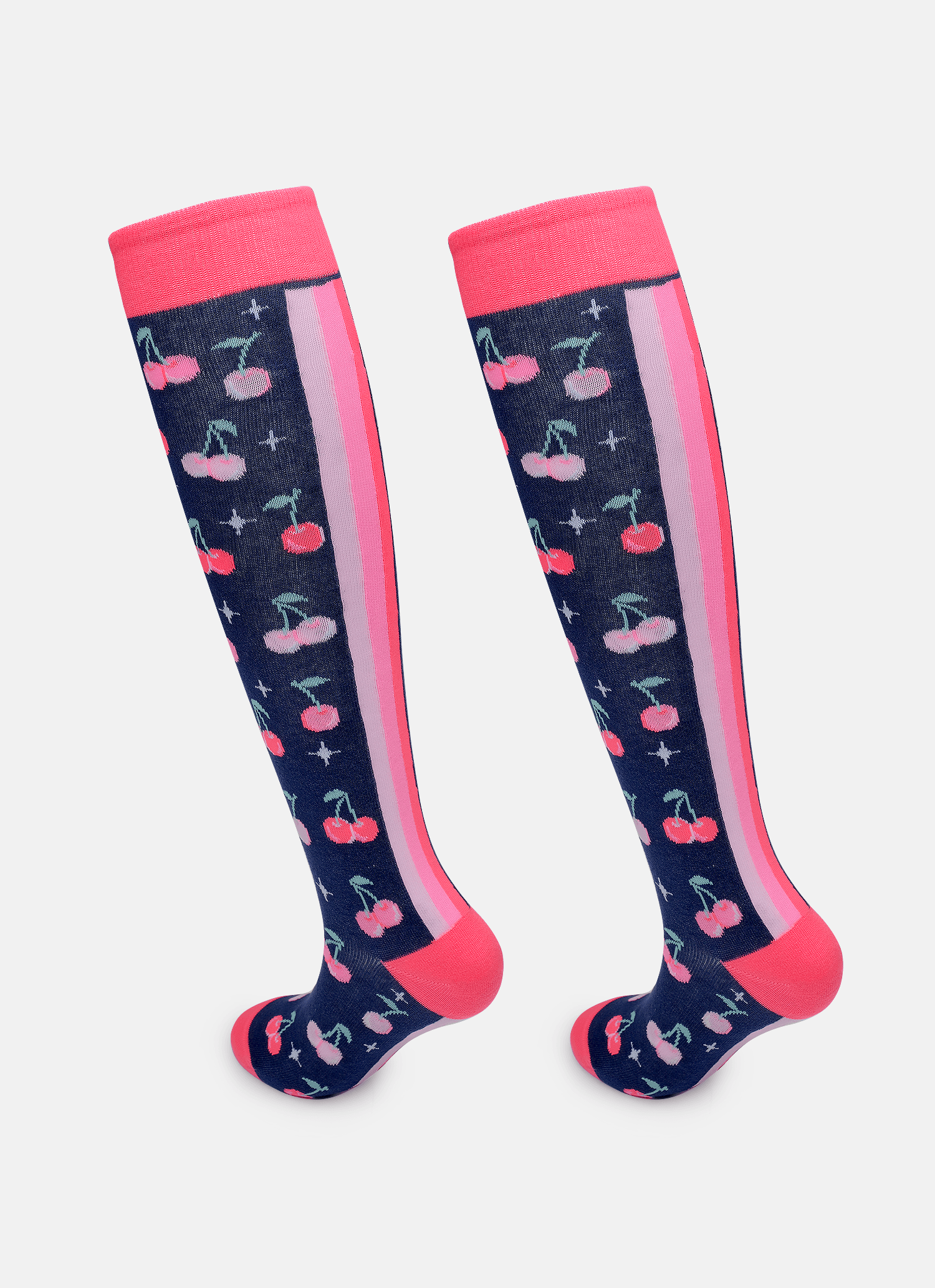 Meia-Cano-3-4-Feminina-Cereja