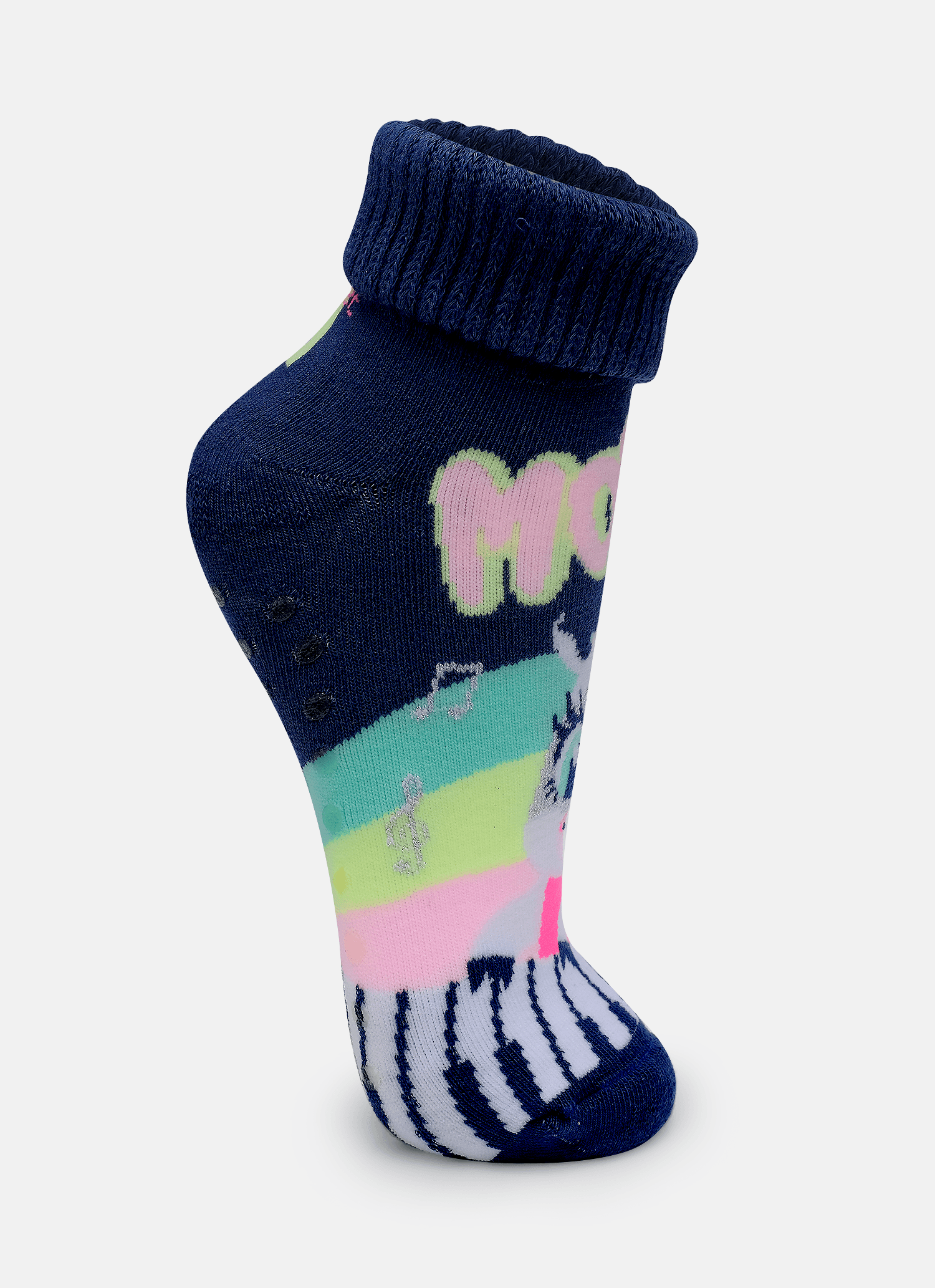 Meia-Botinha-Antiderrapante-Bebe-Menina-Vaca-Moosic