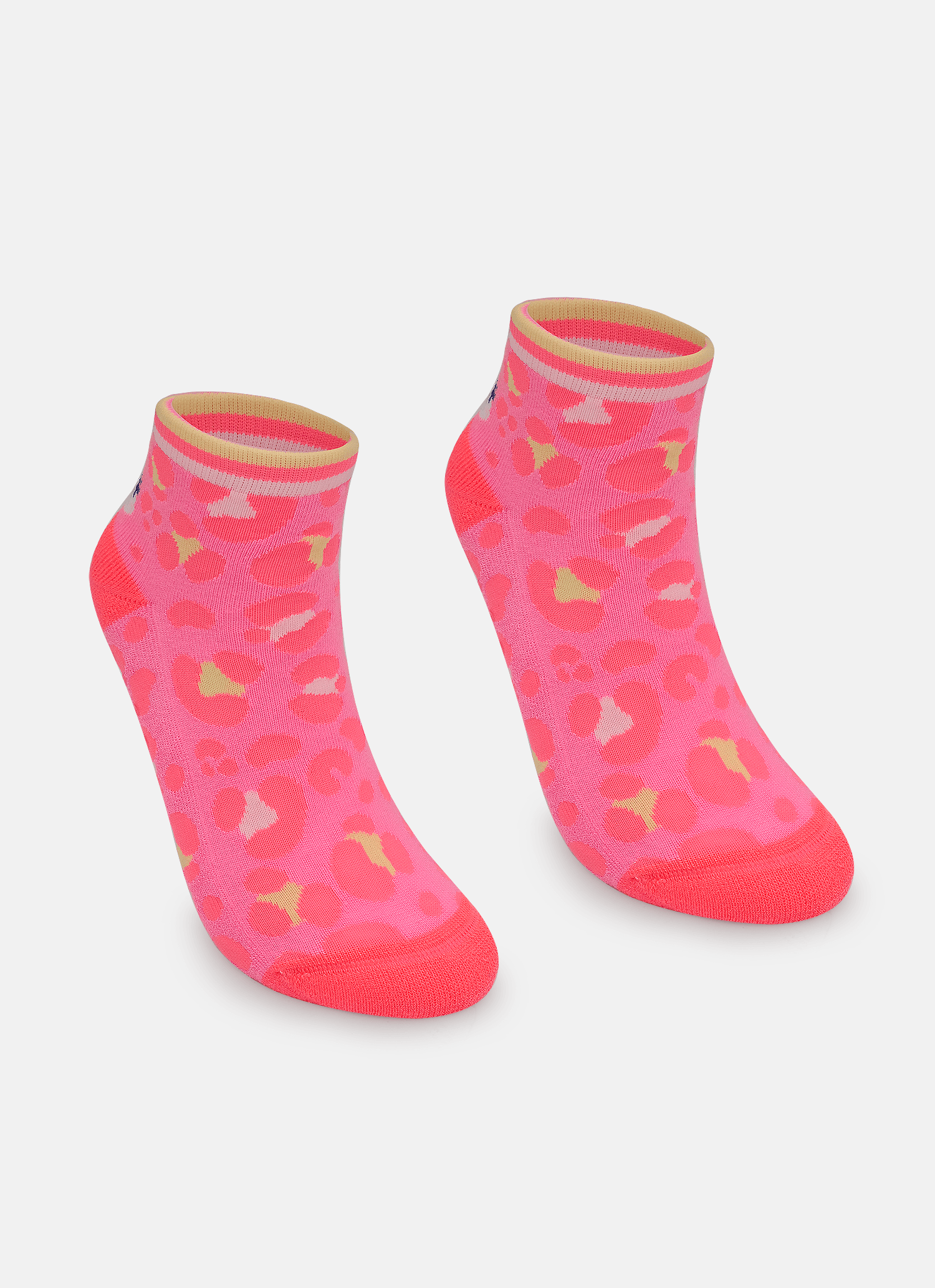 Meia-Cano-Curto-Antiderrapante-Feminina-Gata-Cereja