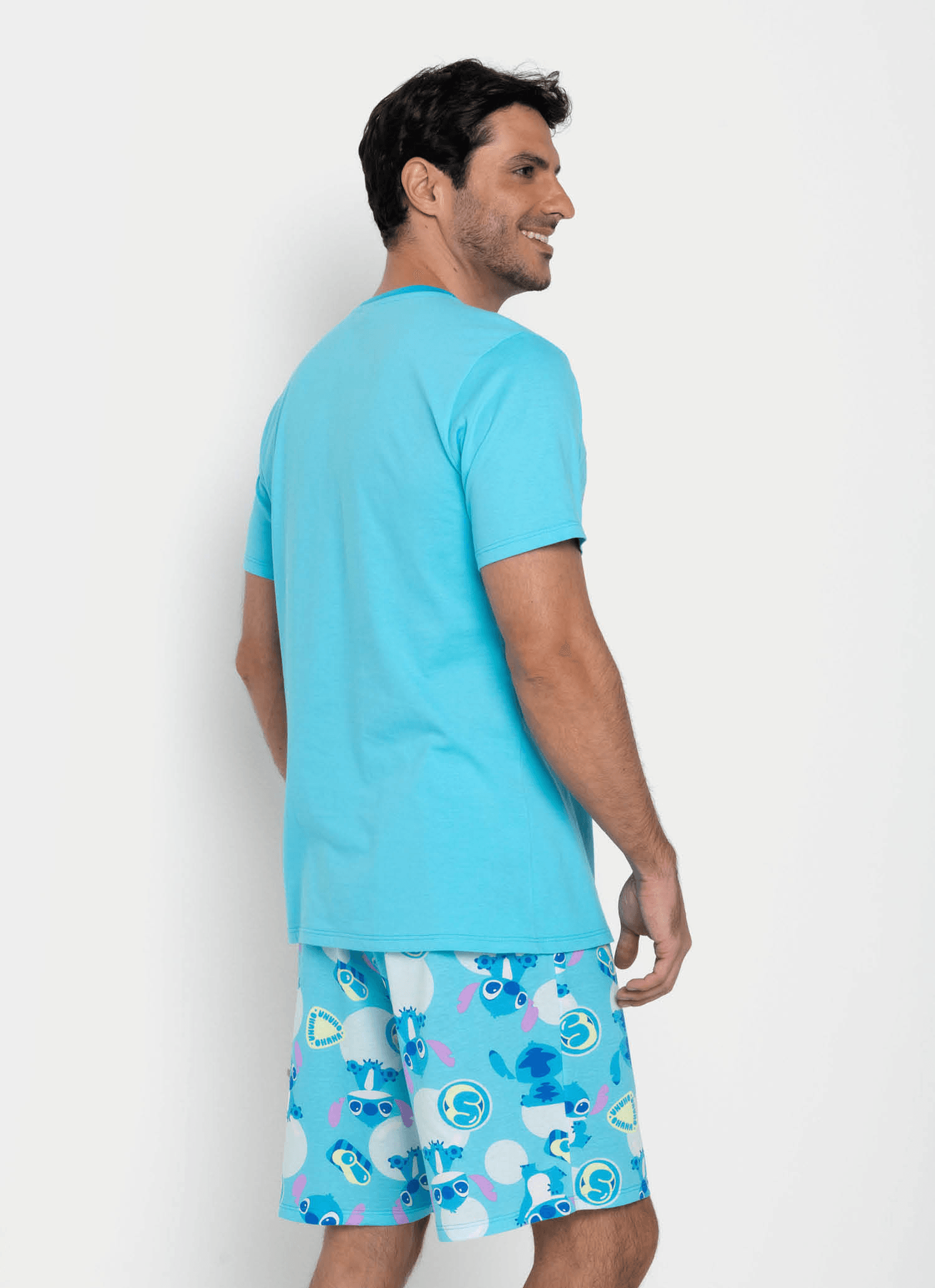 Pijama-Manga-Curta-Algodao-Masculino-Stitch