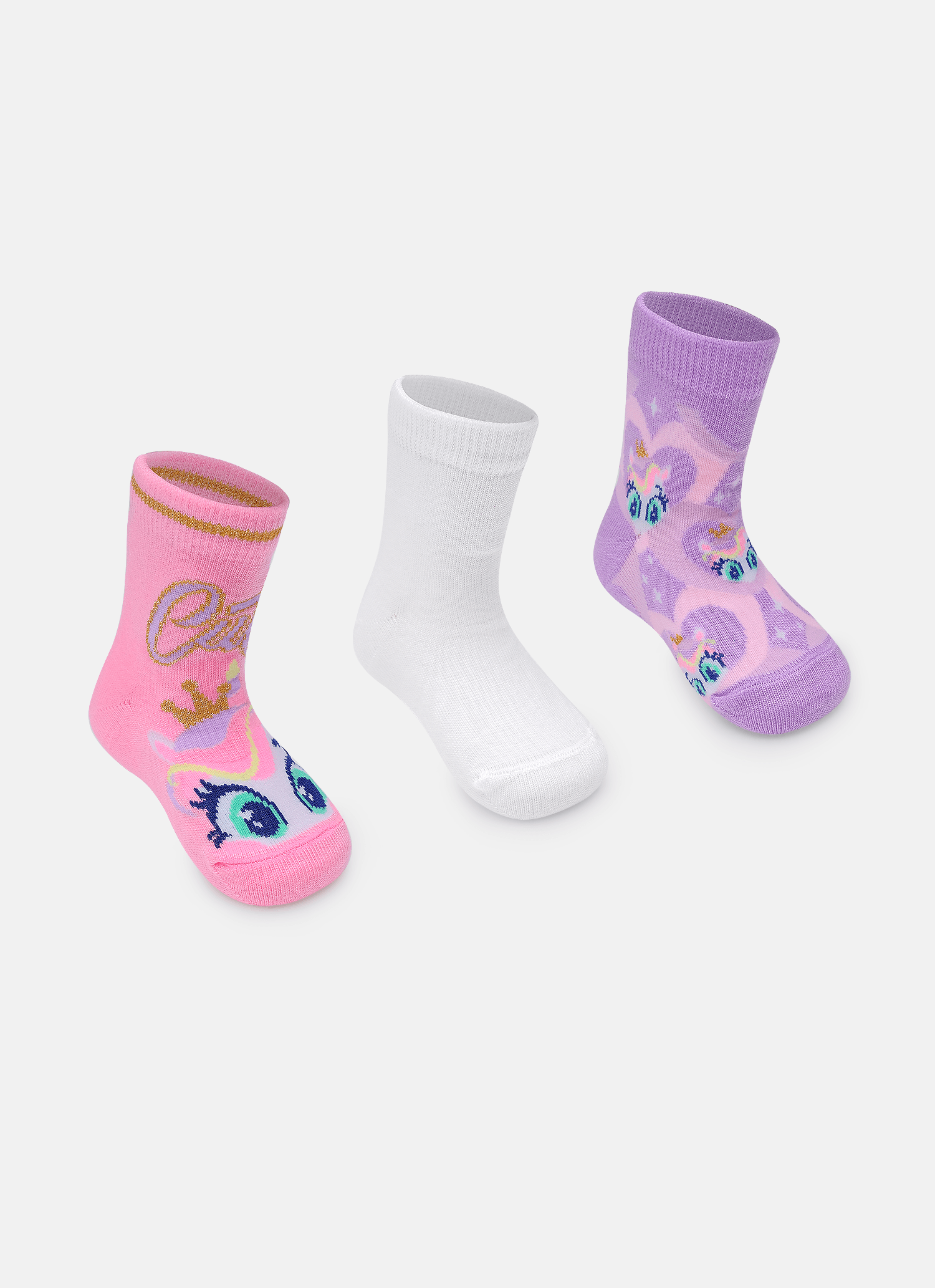 Kit-Com-3-Meias-Soquete-Menina-Unicornio-Diamante