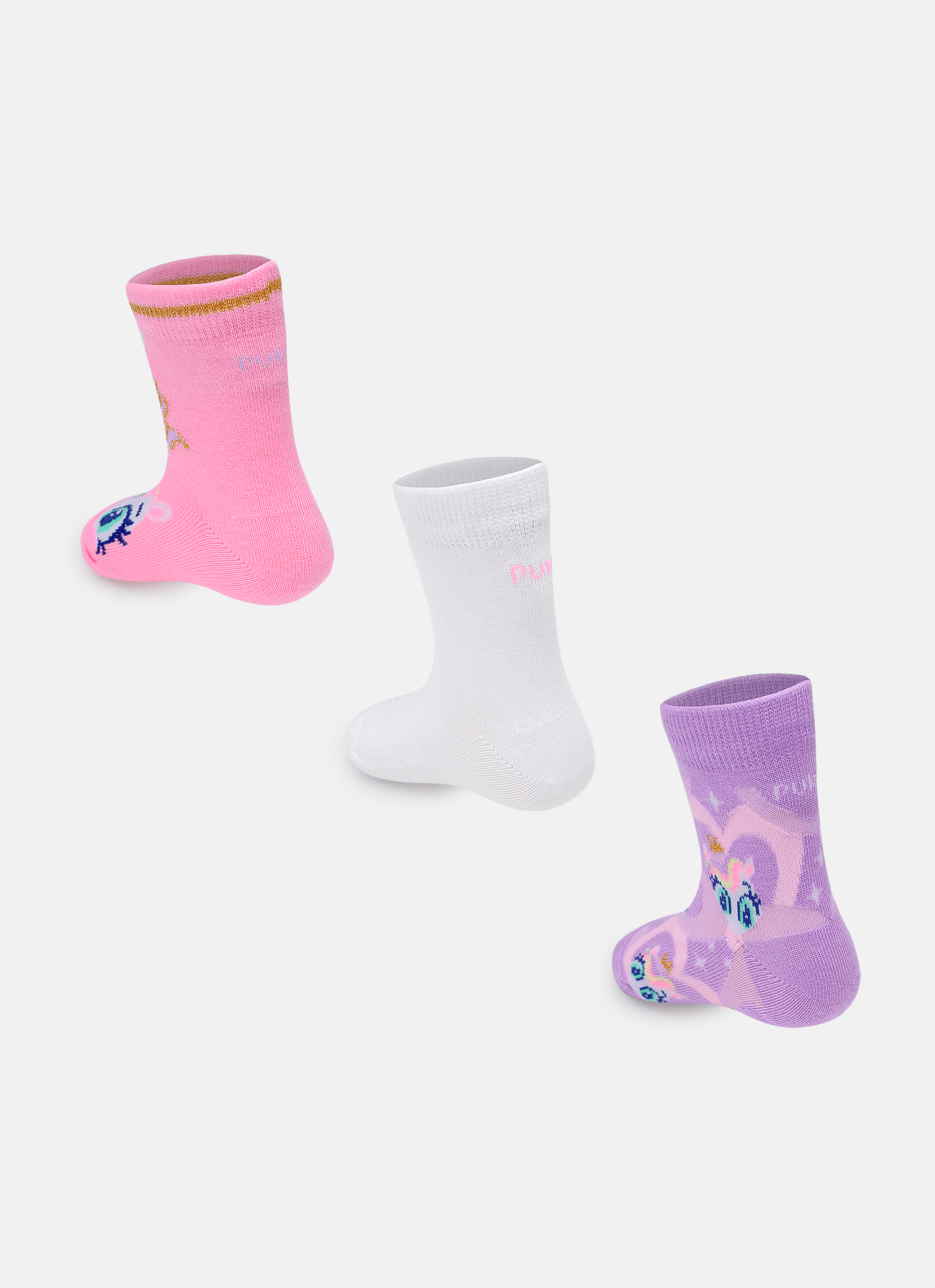 Kit-Com-3-Meias-Soquete-Menina-Unicornio-Diamante