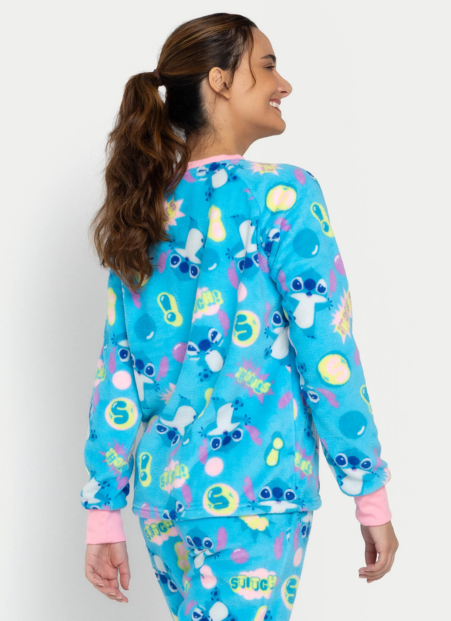 Pijama-Manga-Longa-Soft-Feminino-Stitch