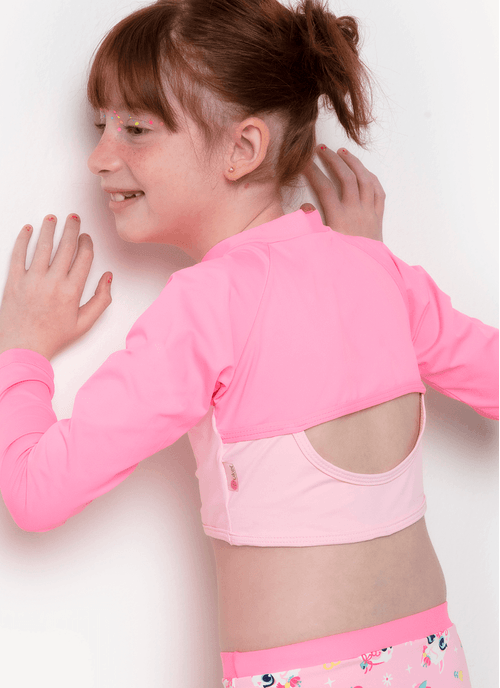 Conjunto Cropped e Calcinha Menina Lhama Secrets