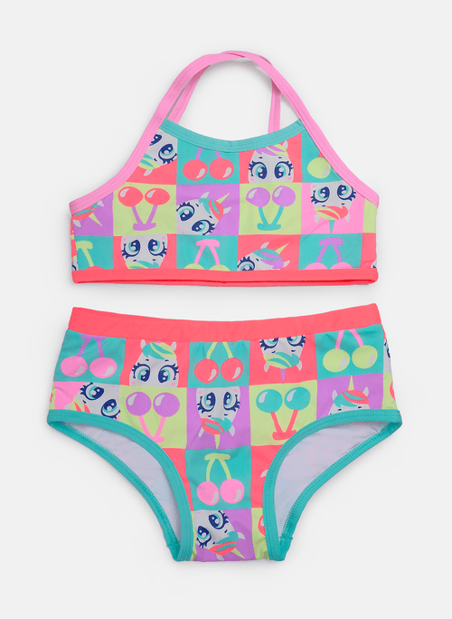 Biquini Menina Unicórnio Cherry