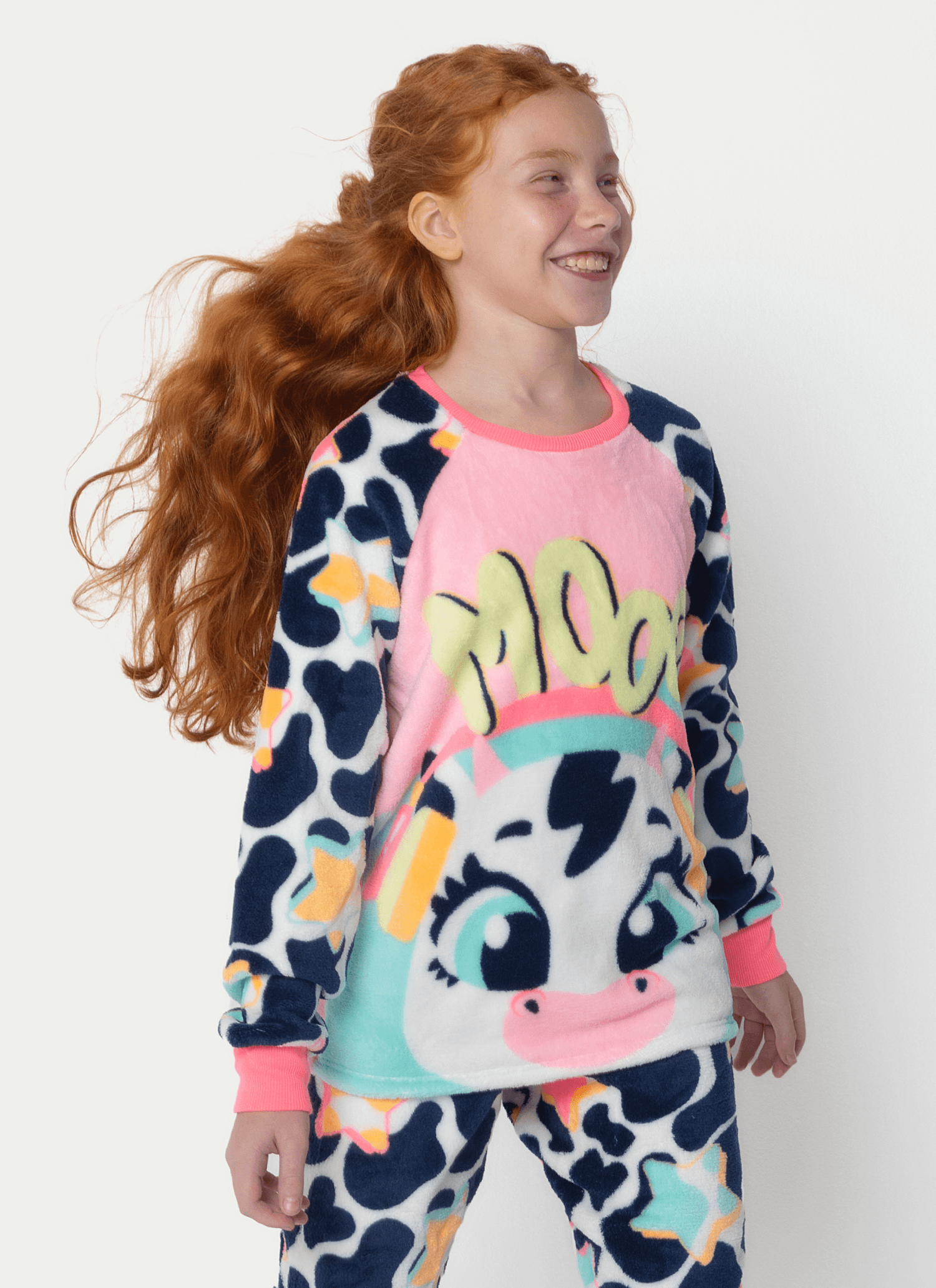 Pijama-Manga-Longa-Soft-Menina-Teen-Vaca-Moosic