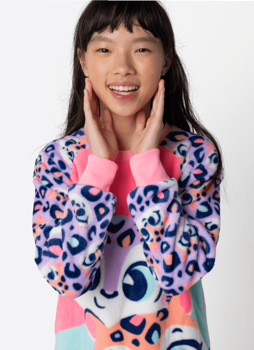 Pijama-Manga-Longa-Soft-Menina-Teen-Onca