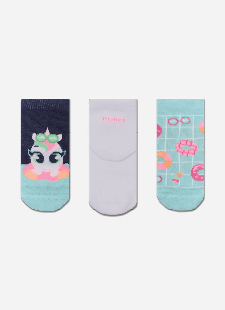 Kit-Com-3-Meias-Soquete-Bebe-Rn-Menina-Unicornio-Summer