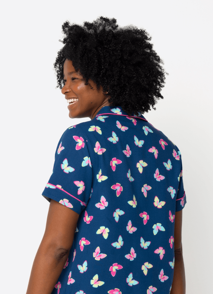 Pijama-Manga-Curta-Viscose-Feminino-Borboletas