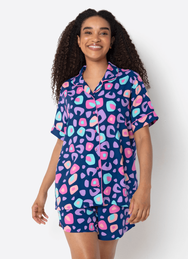 Pijama-Manga-Curta-Viscose-Feminino-Onca