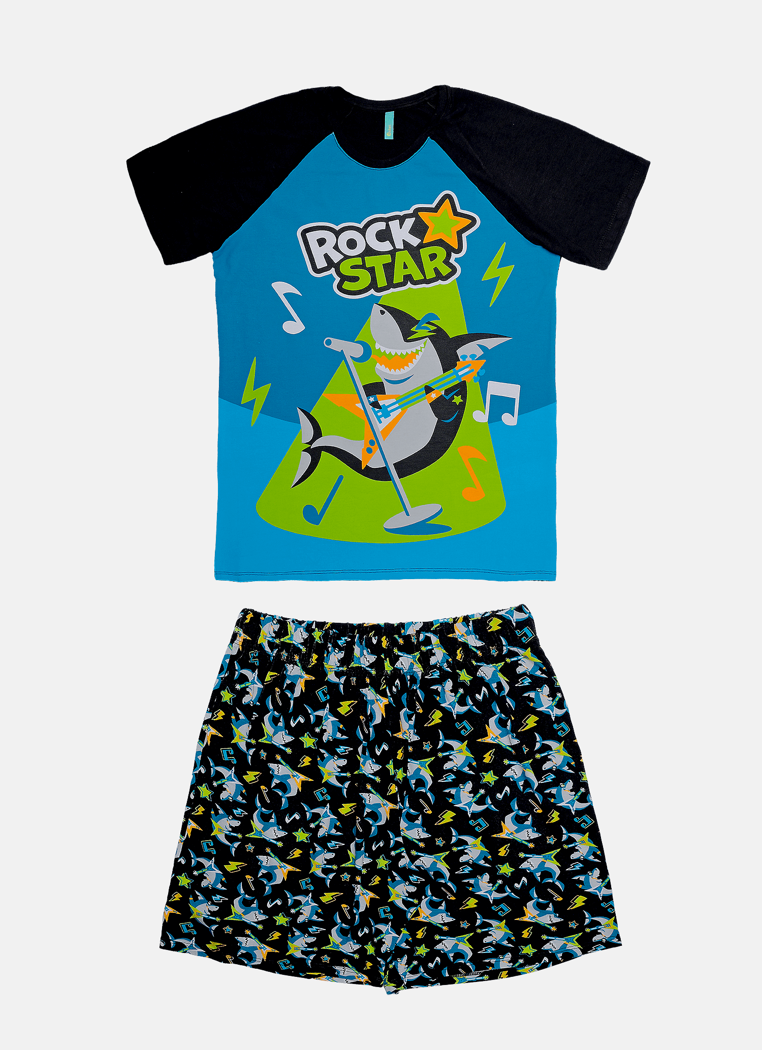 Pijama-Manga-Curta-Viscolycra-Masculino-Tuba-Music