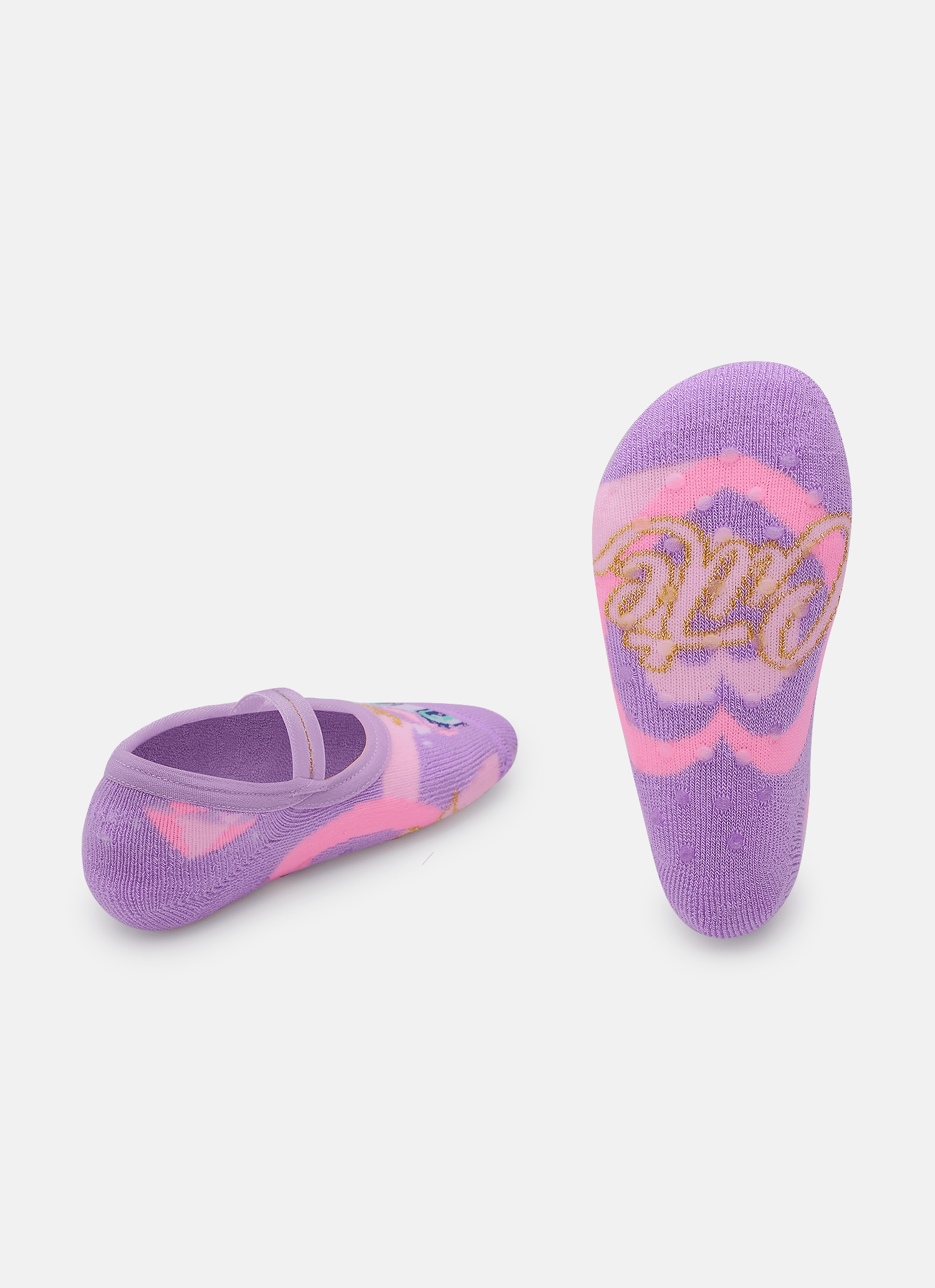 Meia-Sapatilha-Antiderrapante-Bebe-Menina-Unicornio-Diamante
