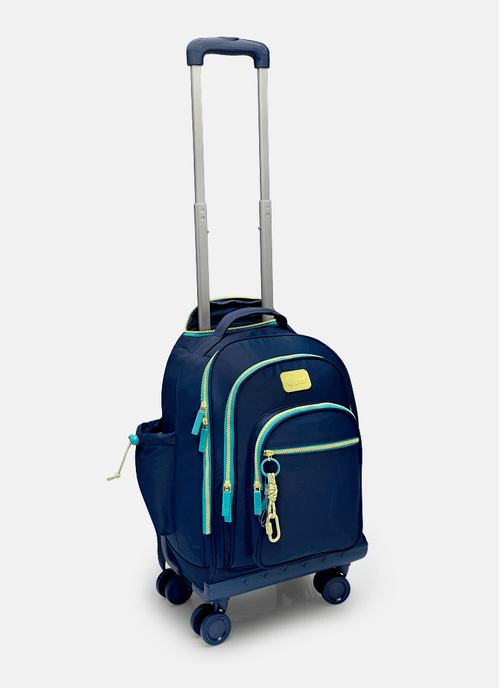 Mochila com Rodinha 360 Azul Marinho