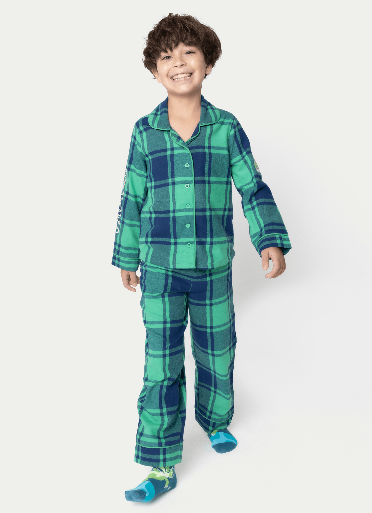 Pijama-Manga-Longa-Flanela-Unissex-Kids-Dino-Astronauta