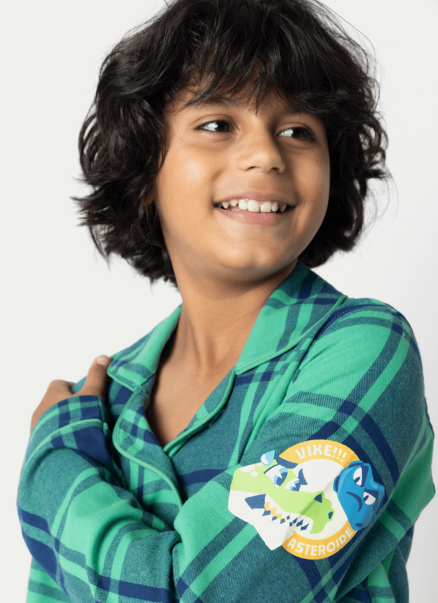 Pijama-Manga-Longa-Flanela-Unissex-Teen-Dino-Astronauta