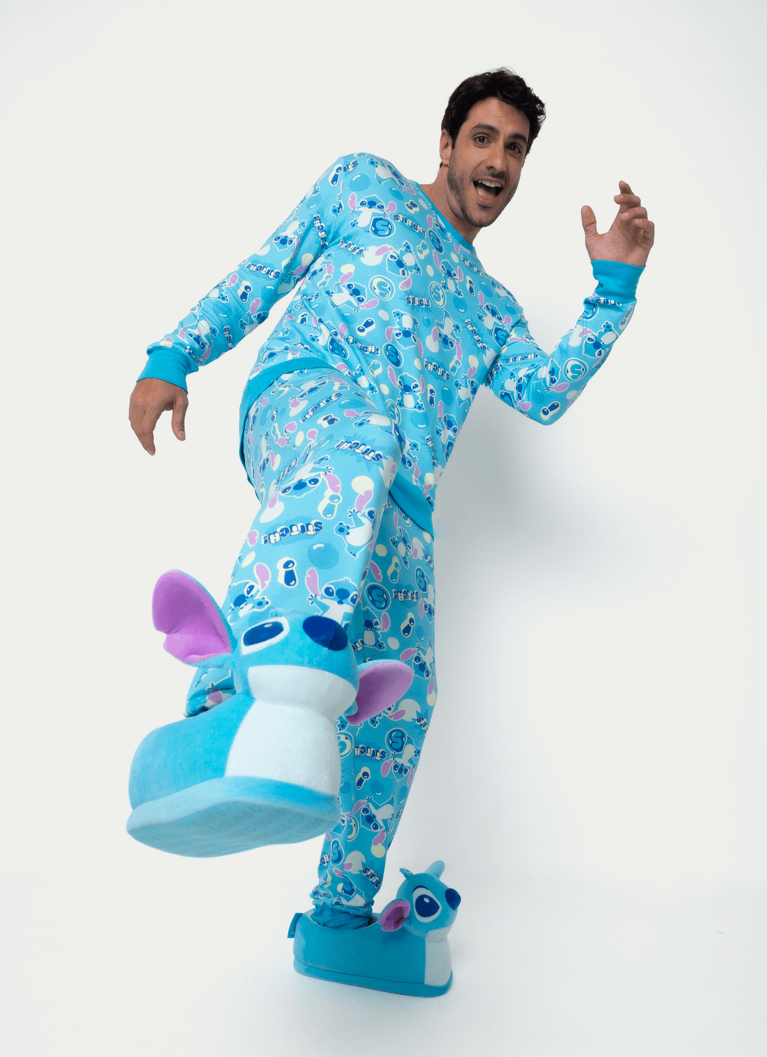 Pijama-Manga-Longa-Ultra-Visco-Masculino-Stitch