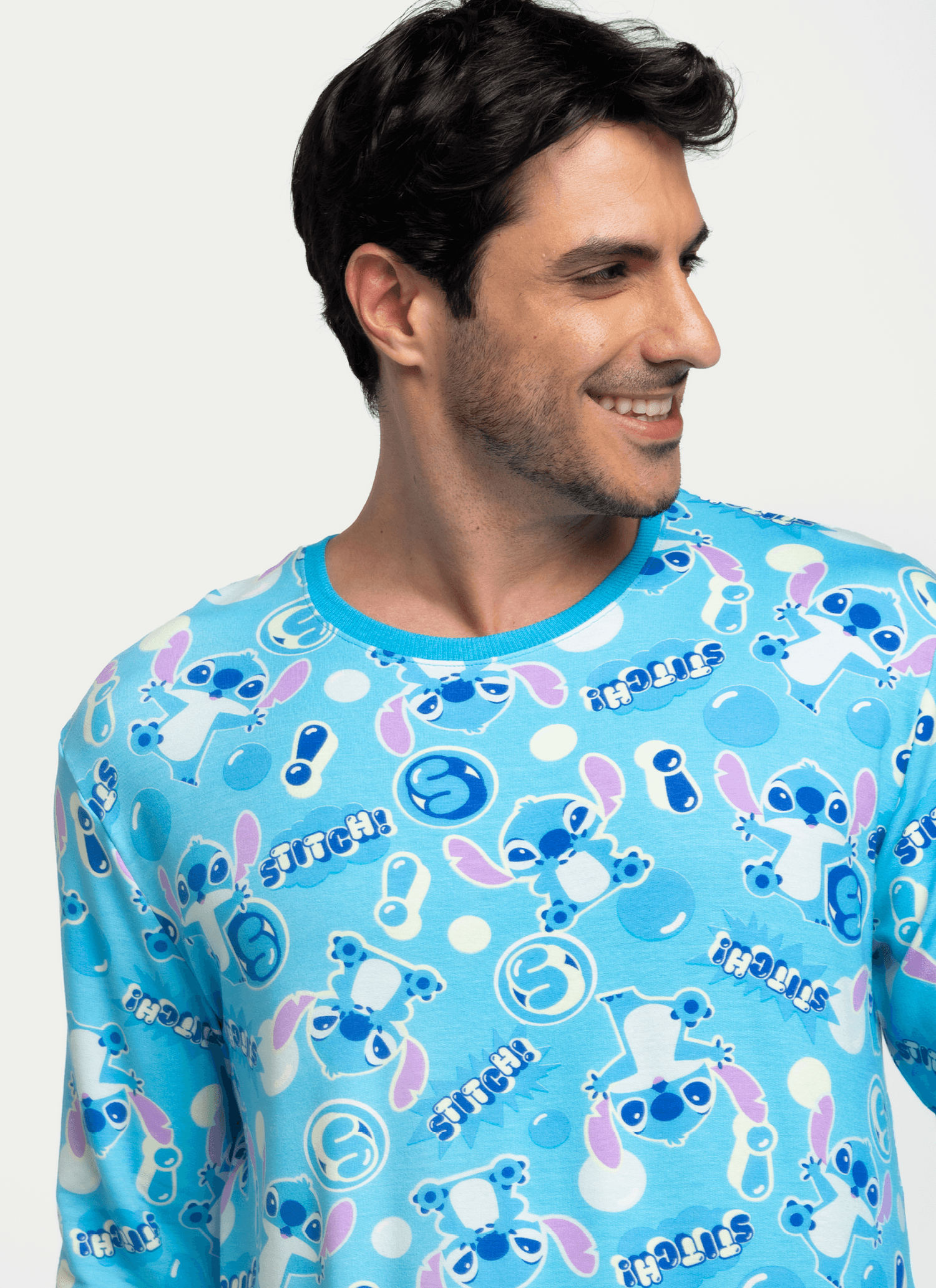 Pijama-Manga-Longa-Ultra-Visco-Masculino-Stitch