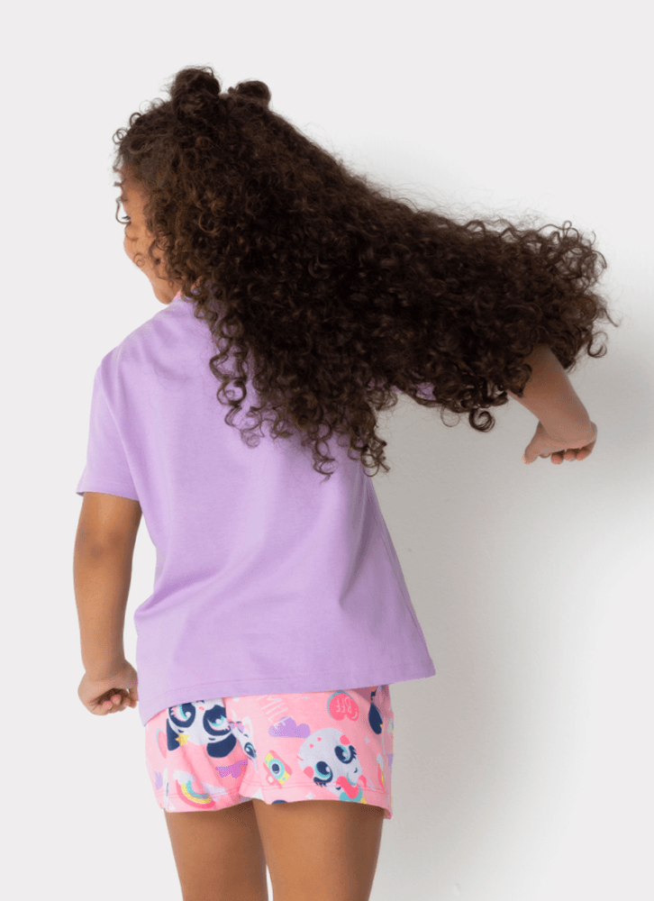 Pijama-Manga-Curta-Algodao-Menina-Multibichos-Best-Friend
