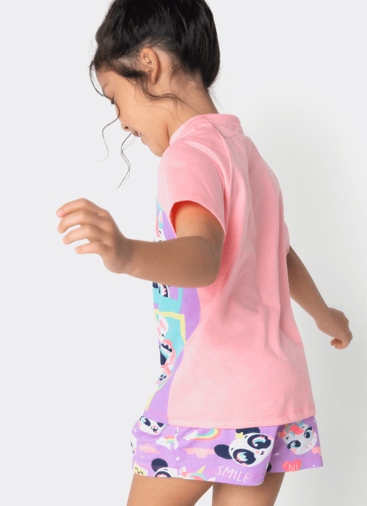Pijama-Manga-Curta-Viscolycra-Menina-Multibichos-Best-Friend
