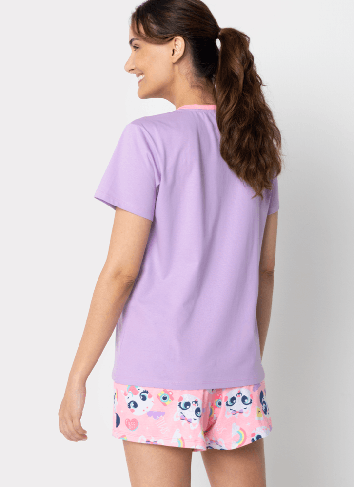 Pijama-Manga-Curta-Algodao-Feminino-Multibichos-Best-Friend
