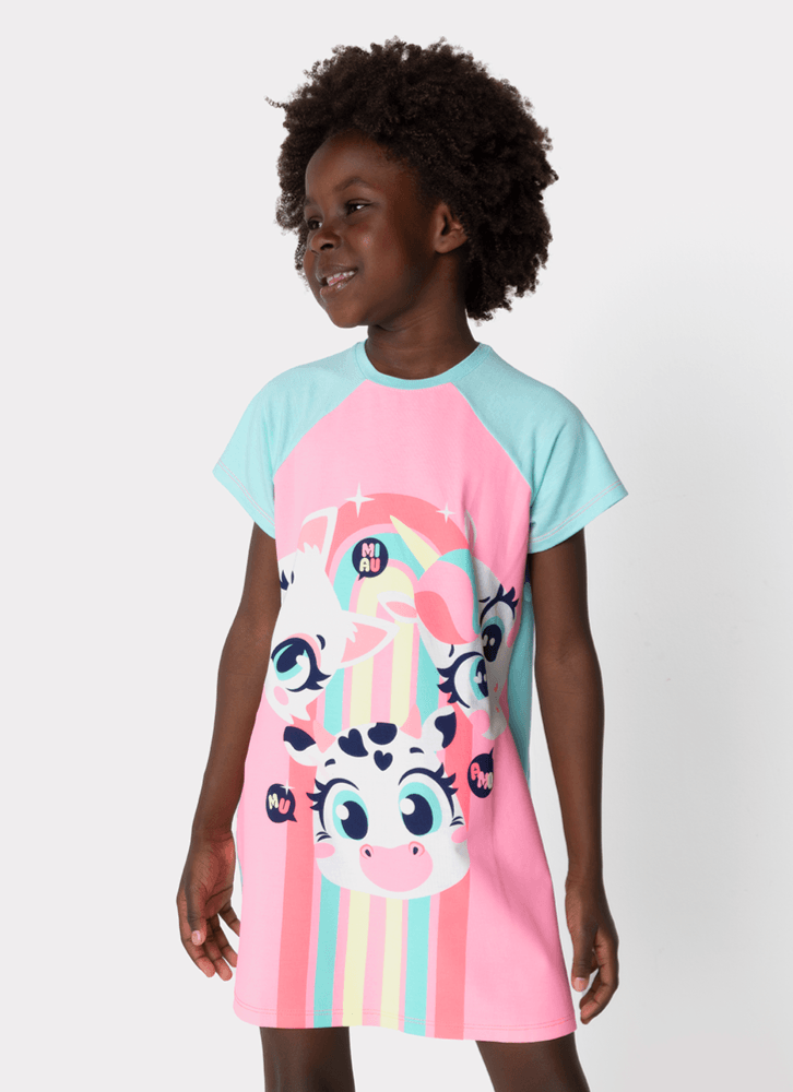 Camisola-Manga-Curta-Viscolycra-Menina-Multibichos-Bff