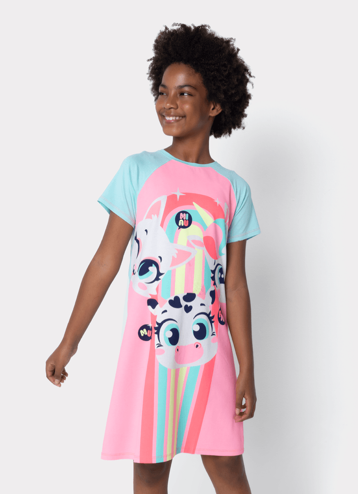 Camisola-Manga-Curta-Viscolycra-Menina-Teen-Multibichos-Bff