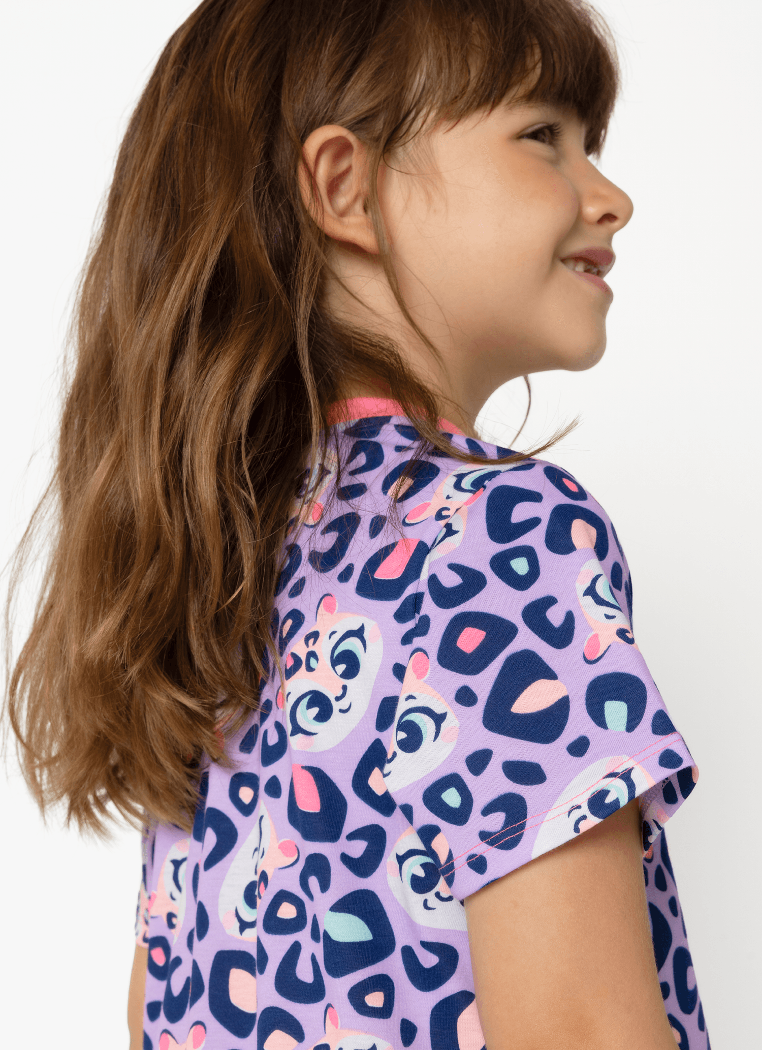 Camisola-Manga-Curta-Algodao-Menina-Onca