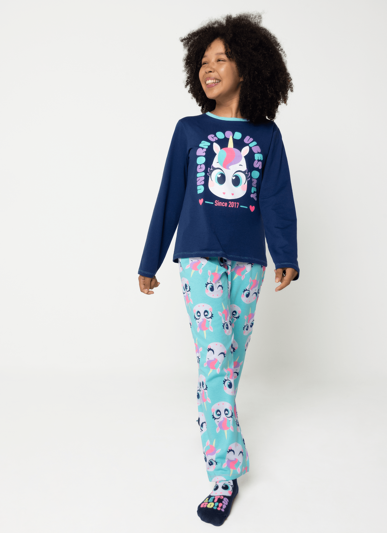 Pijama-Manga-Longa-Algodao-Menina-Teen-Unicornio