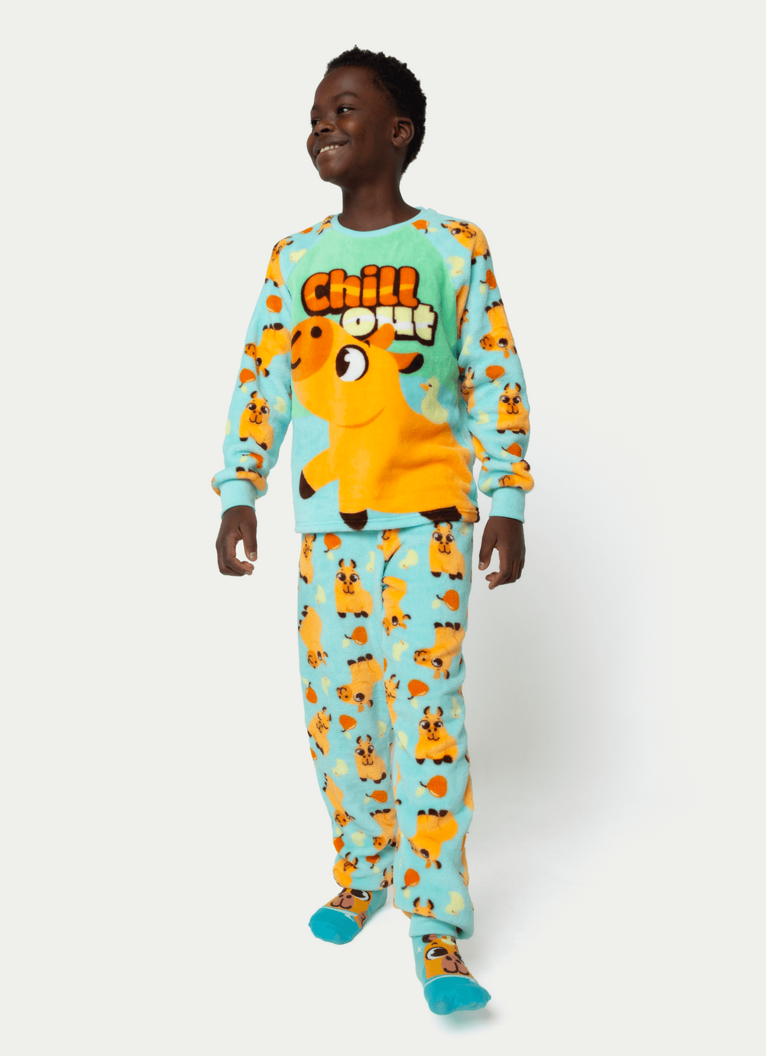 Pijama-Manga-Longa-Soft-Unissex-Teen-Capivara-Vibes