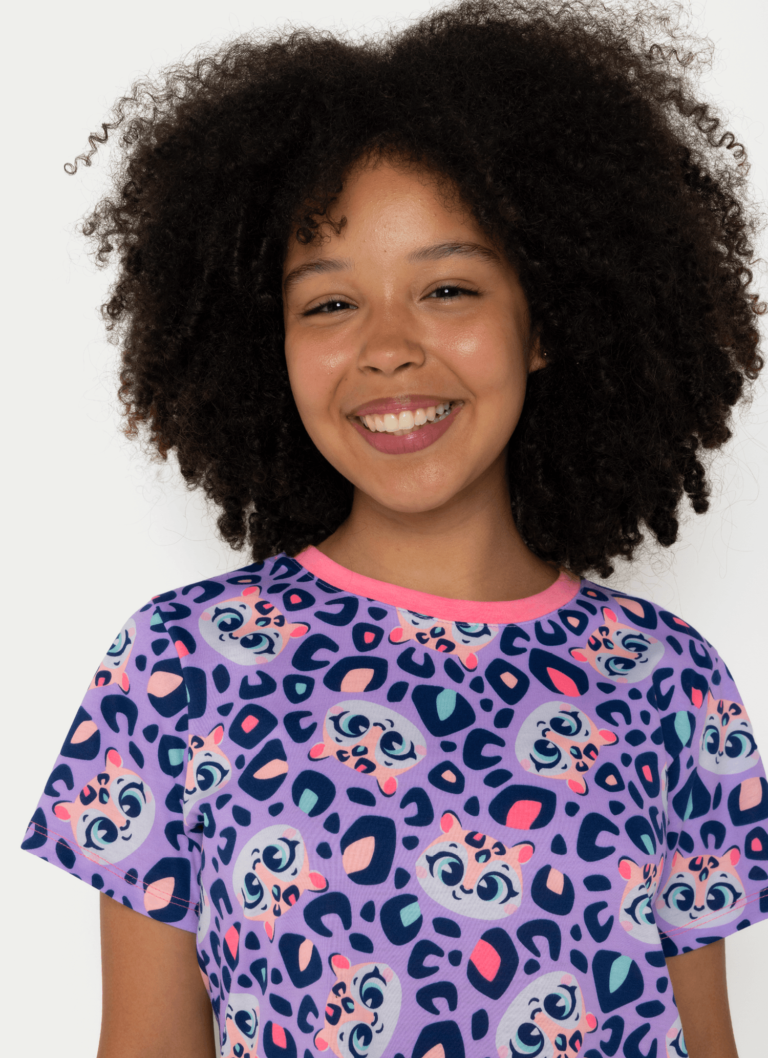 Camisola-Manga-Curta-Algodao-Menina-Teen-Onca