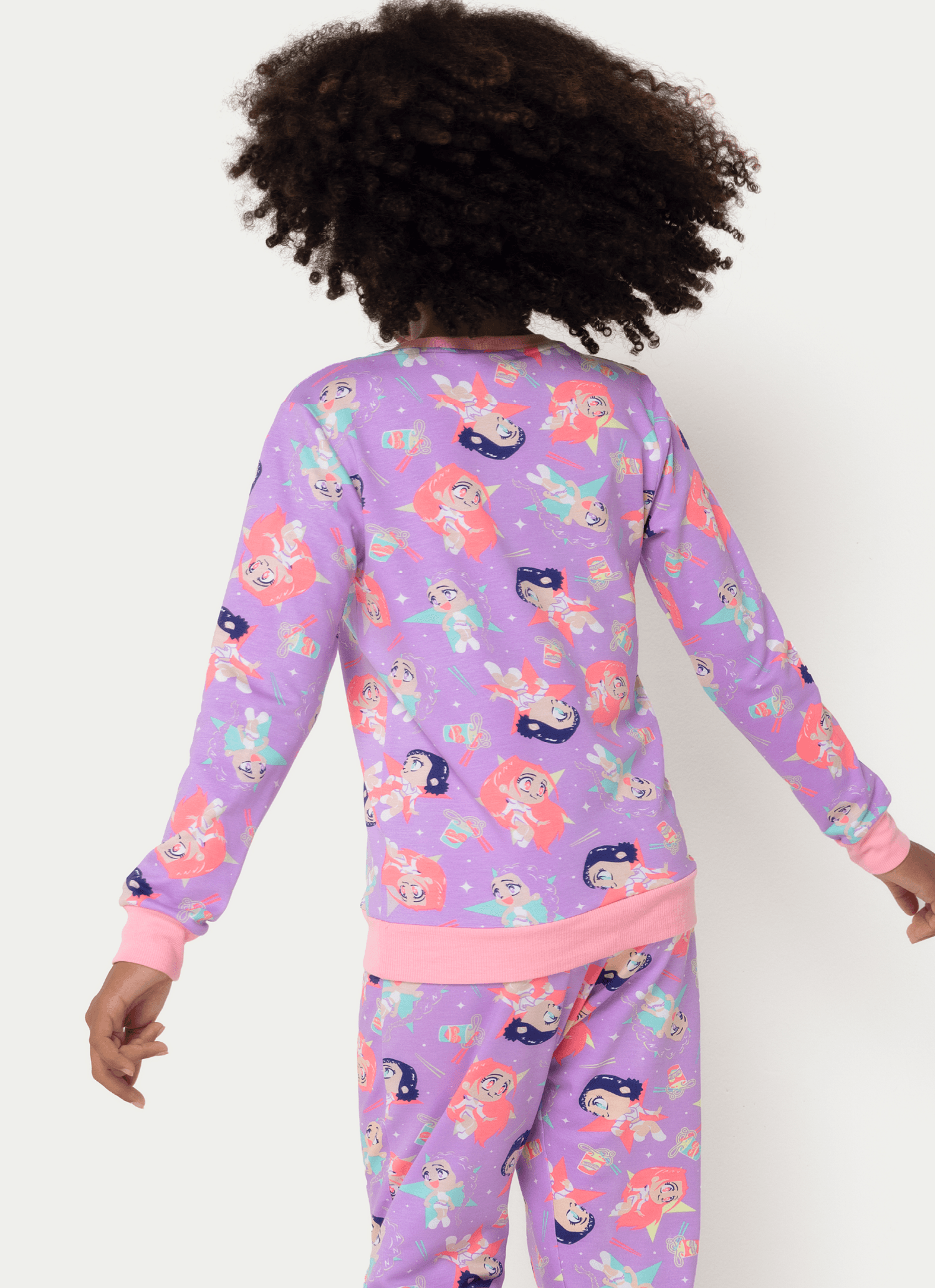 Pijama-Manga-Longa-Ultra-Visco-Menina-Teen-Guerreiras-Do-K-pop