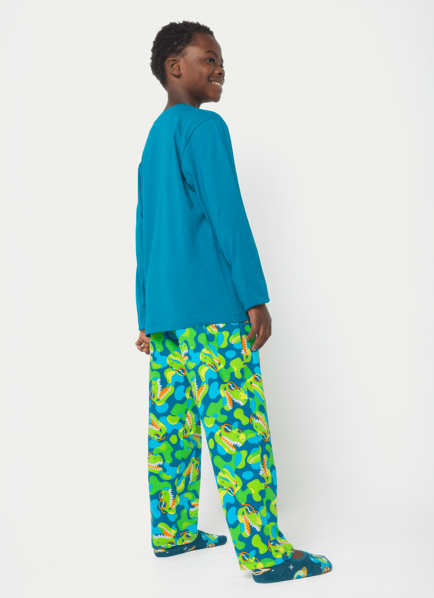 Pijama-Manga-Longa-Algodao-Menino-Teen-Dino