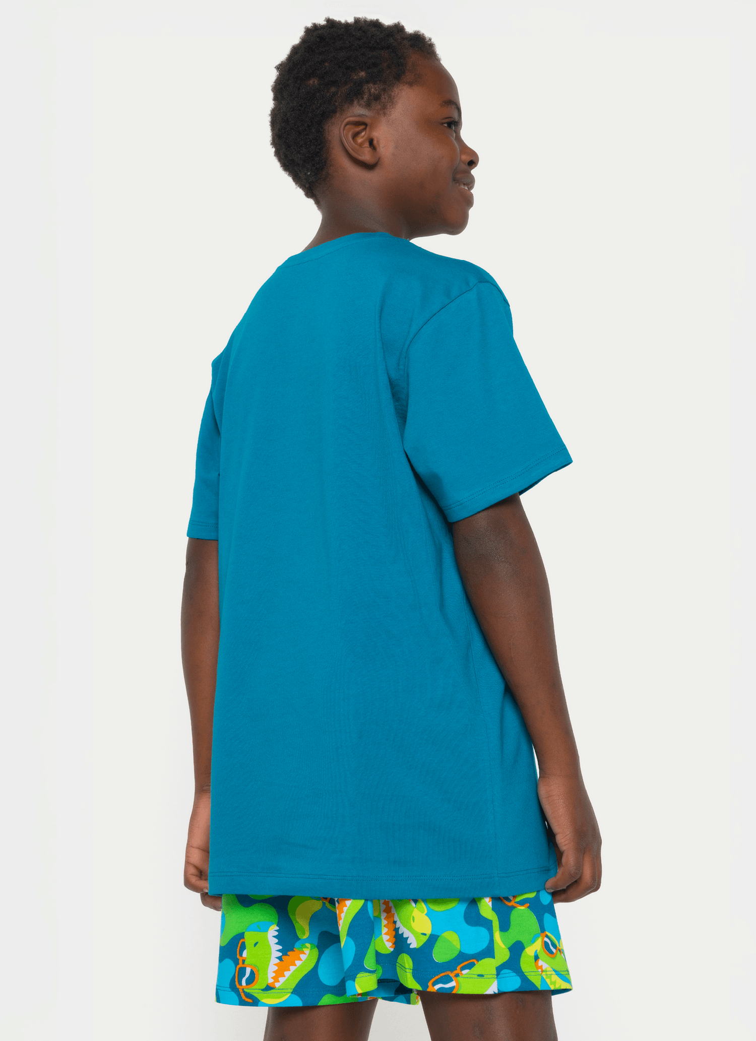Pijama-Manga-Curta-Algodao-Menino-Teen-Dino