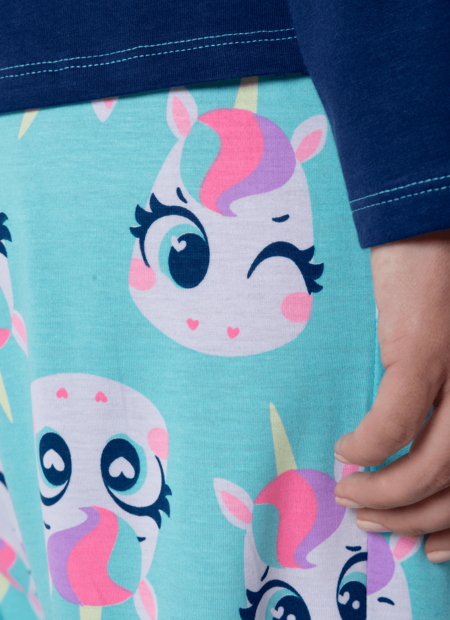 Pijama-Manga-Longa-Algodao-Feminino-Unicornio