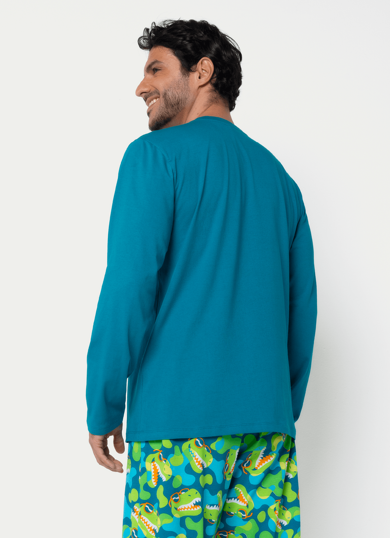 Pijama-Manga-Longa-Algodao-Masculino-Dino