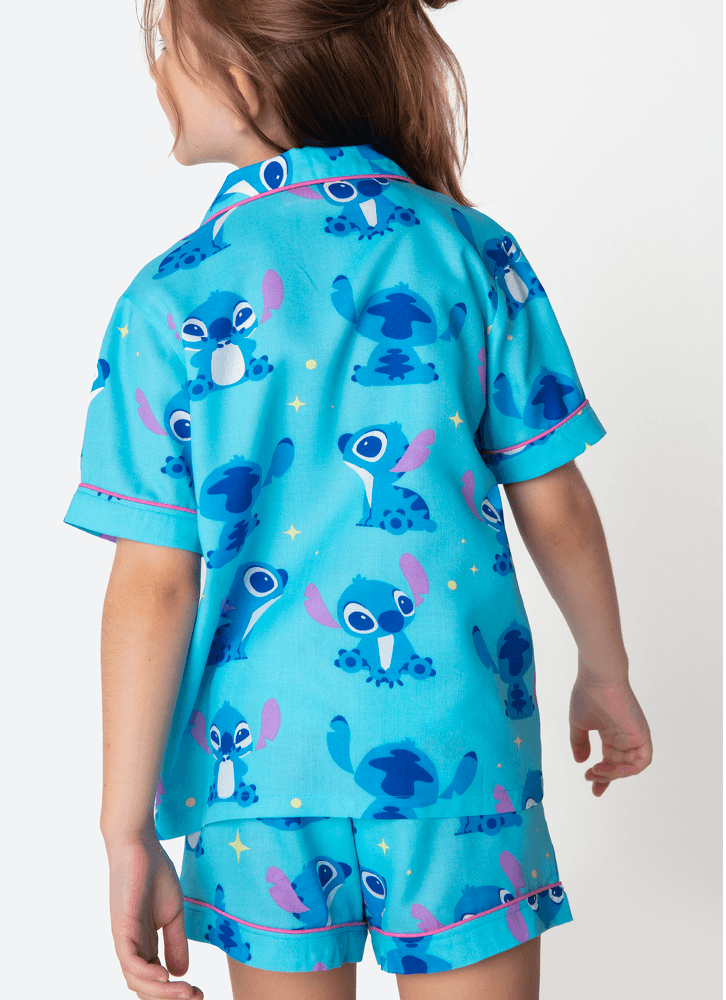 Pijama-Manga-Curta-Viscose-Menina-Stitch