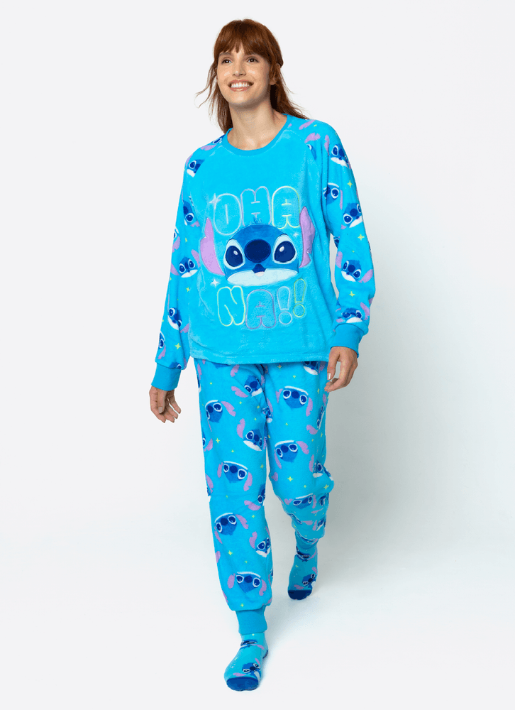 Pijama-Manga-Longa-Soft-Adulto-Stitch