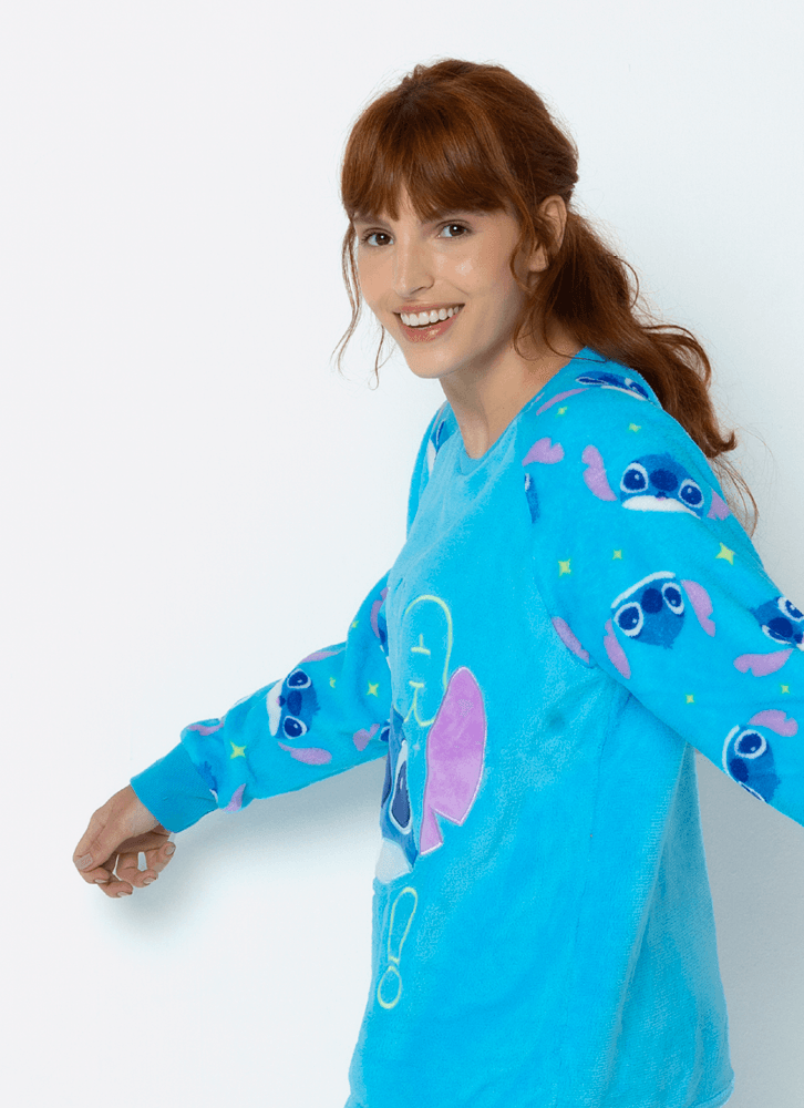 Pijama-Manga-Longa-Soft-Adulto-Stitch
