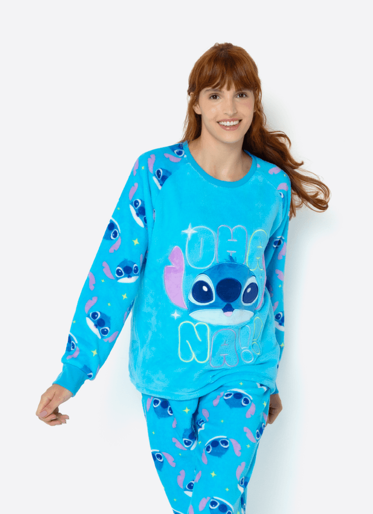 Pijama-Manga-Longa-Soft-Adulto-Stitch