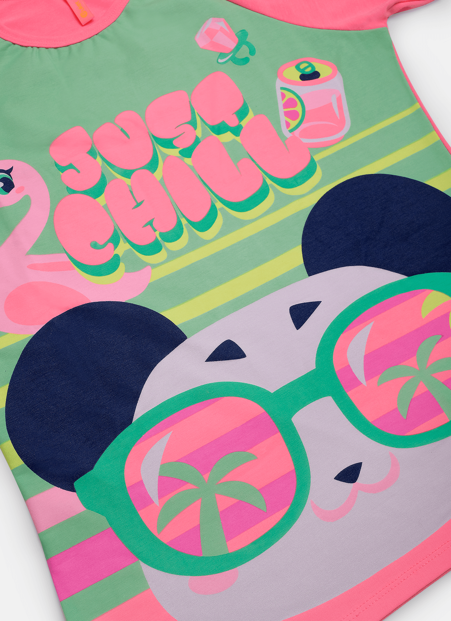 Pijama-Manga-Curta-Viscolycra-Feminino-Panda-Miami