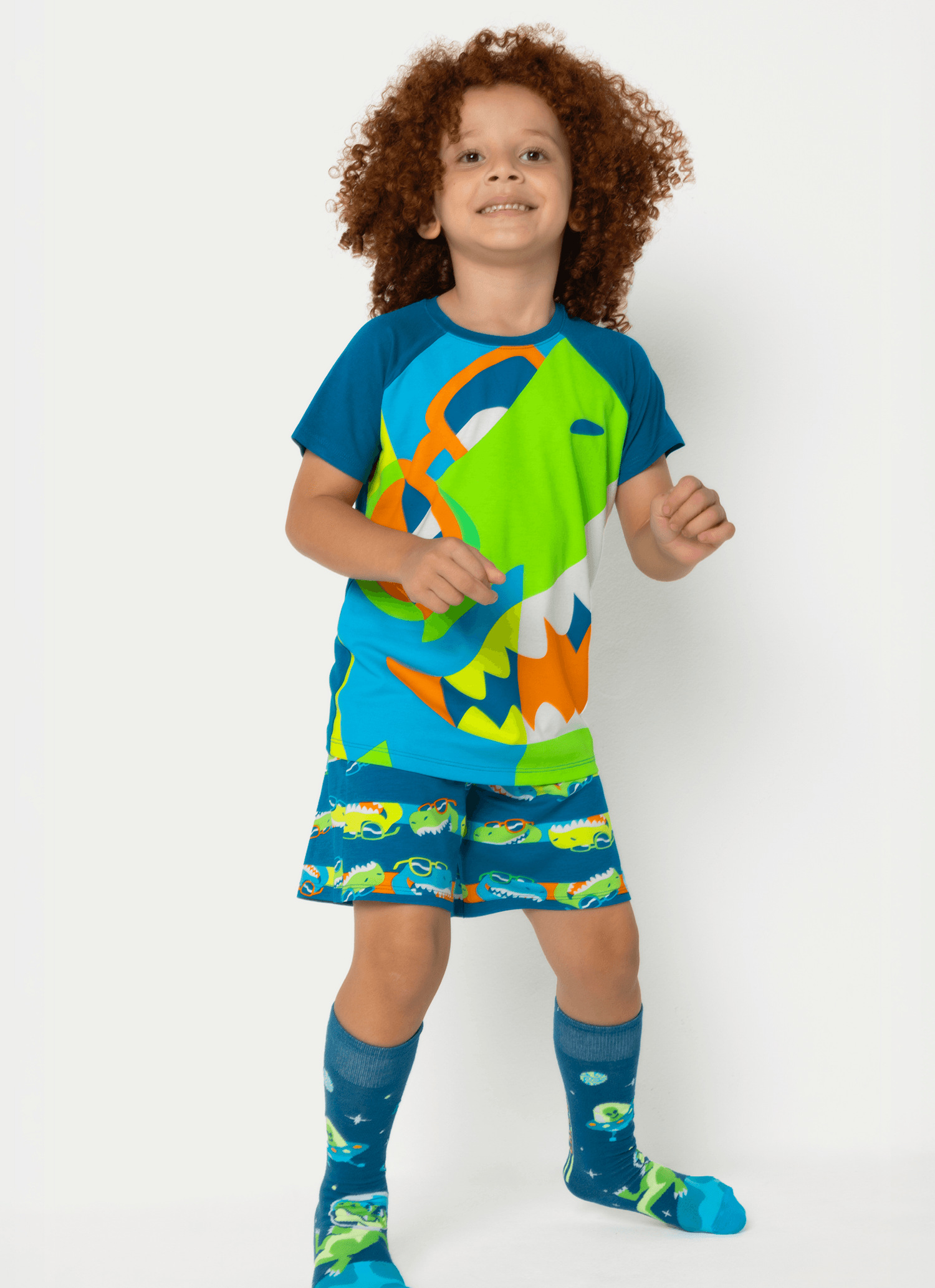 Pijama-Manga-Curta-Viscolycra-Menino-Dino