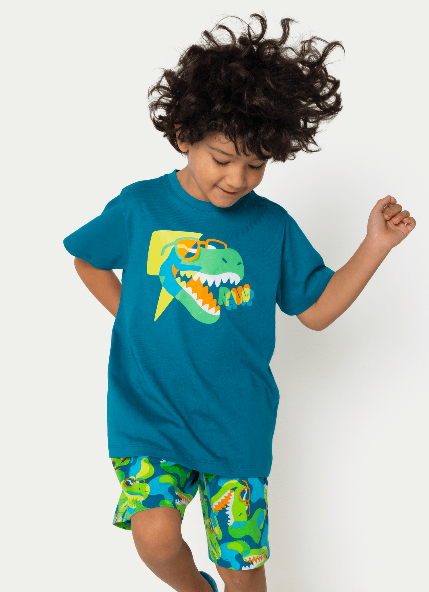 Pijama-Manga-Curta-Algodao-Menino-Dino
