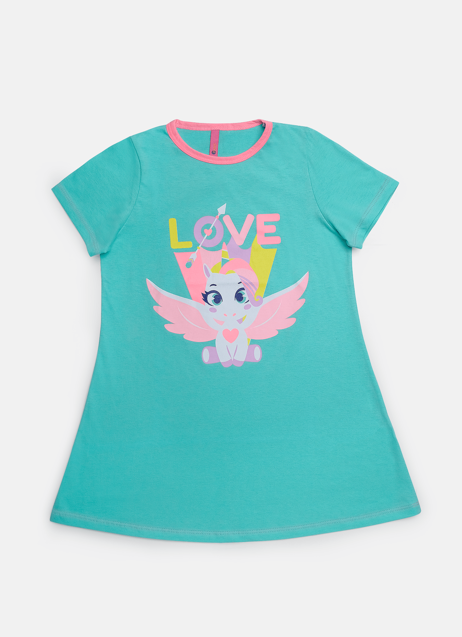 Camisola-Manga-Curta-Algodao-Menina-Unicornio-Love