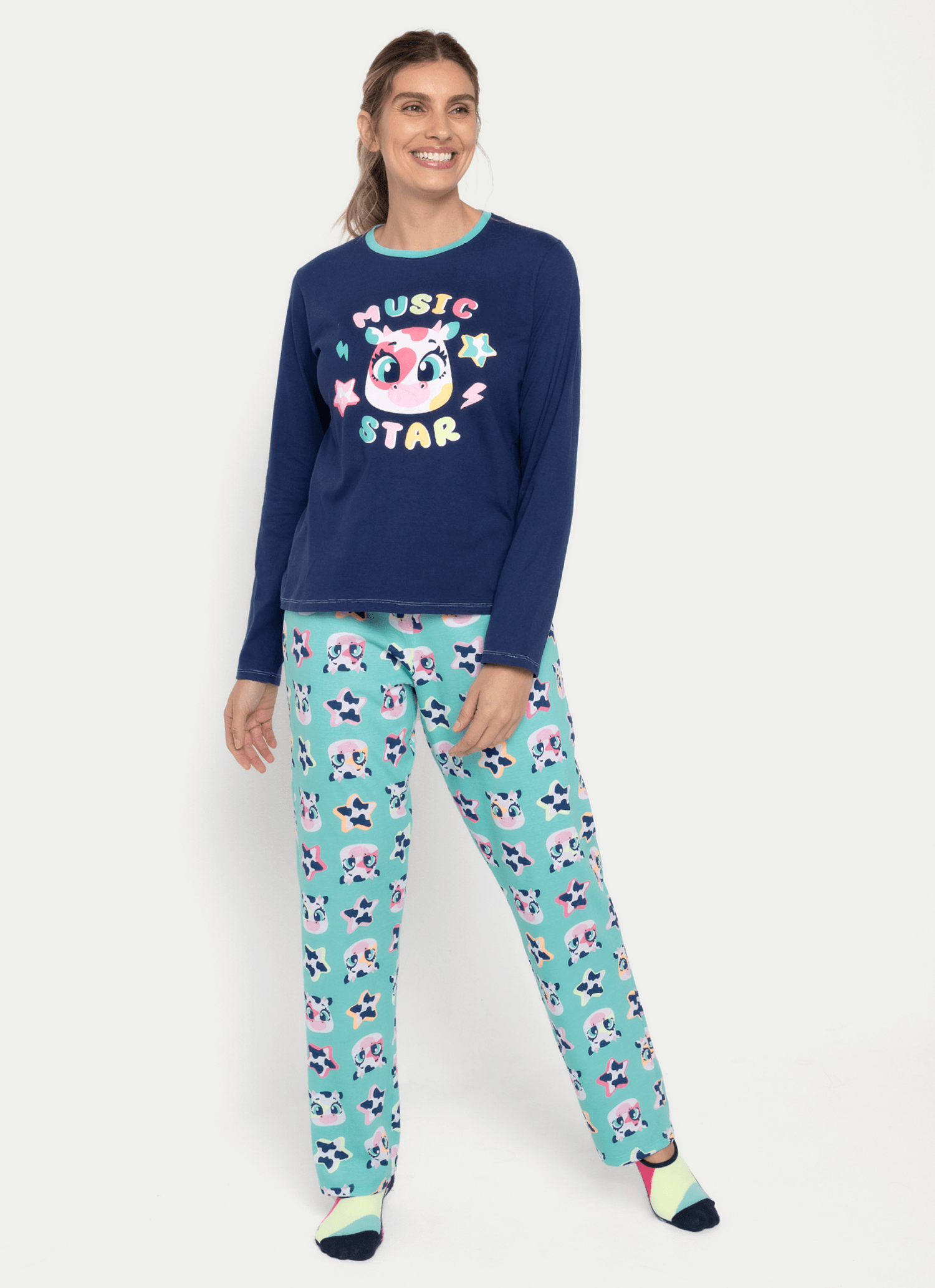 Pijama-Manga-Longa-Algodao-Feminino-Vaca-Moosic