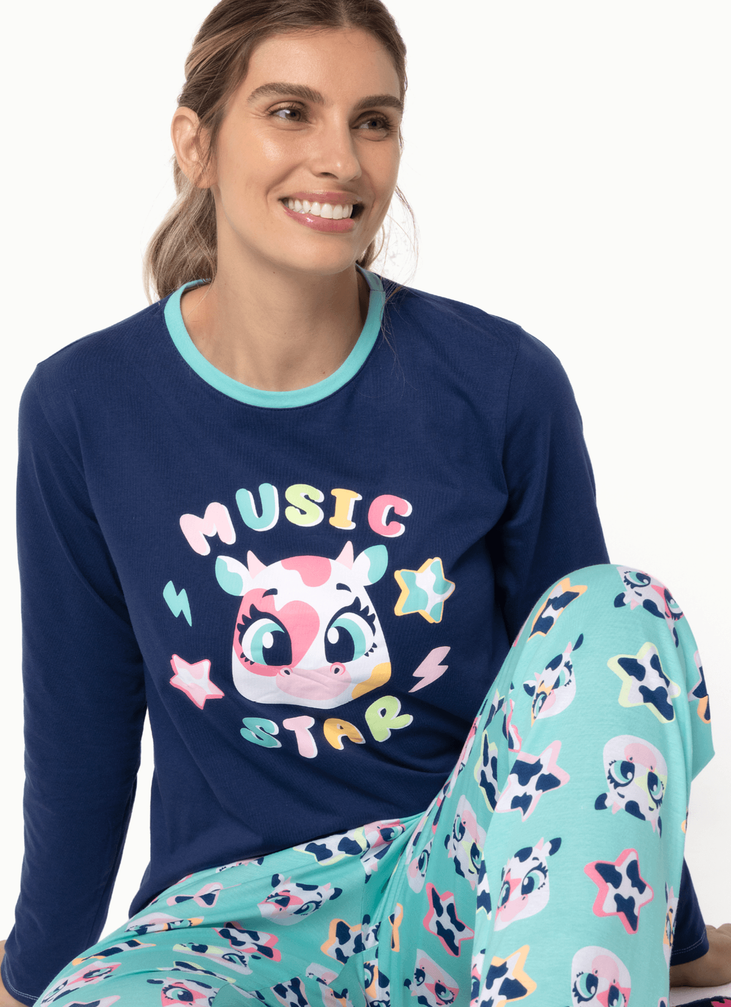 Pijama-Manga-Longa-Algodao-Feminino-Vaca-Moosic