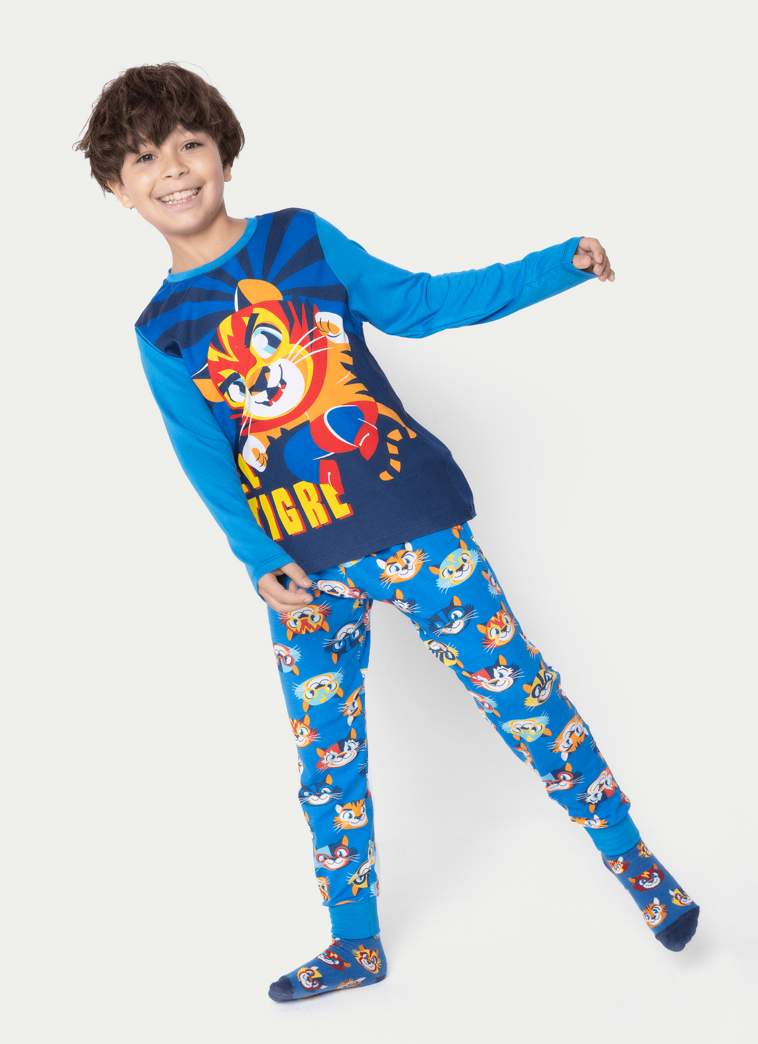 Pijama-Manga-Longa-Viscolycra-Menino-Tigre-Lucha