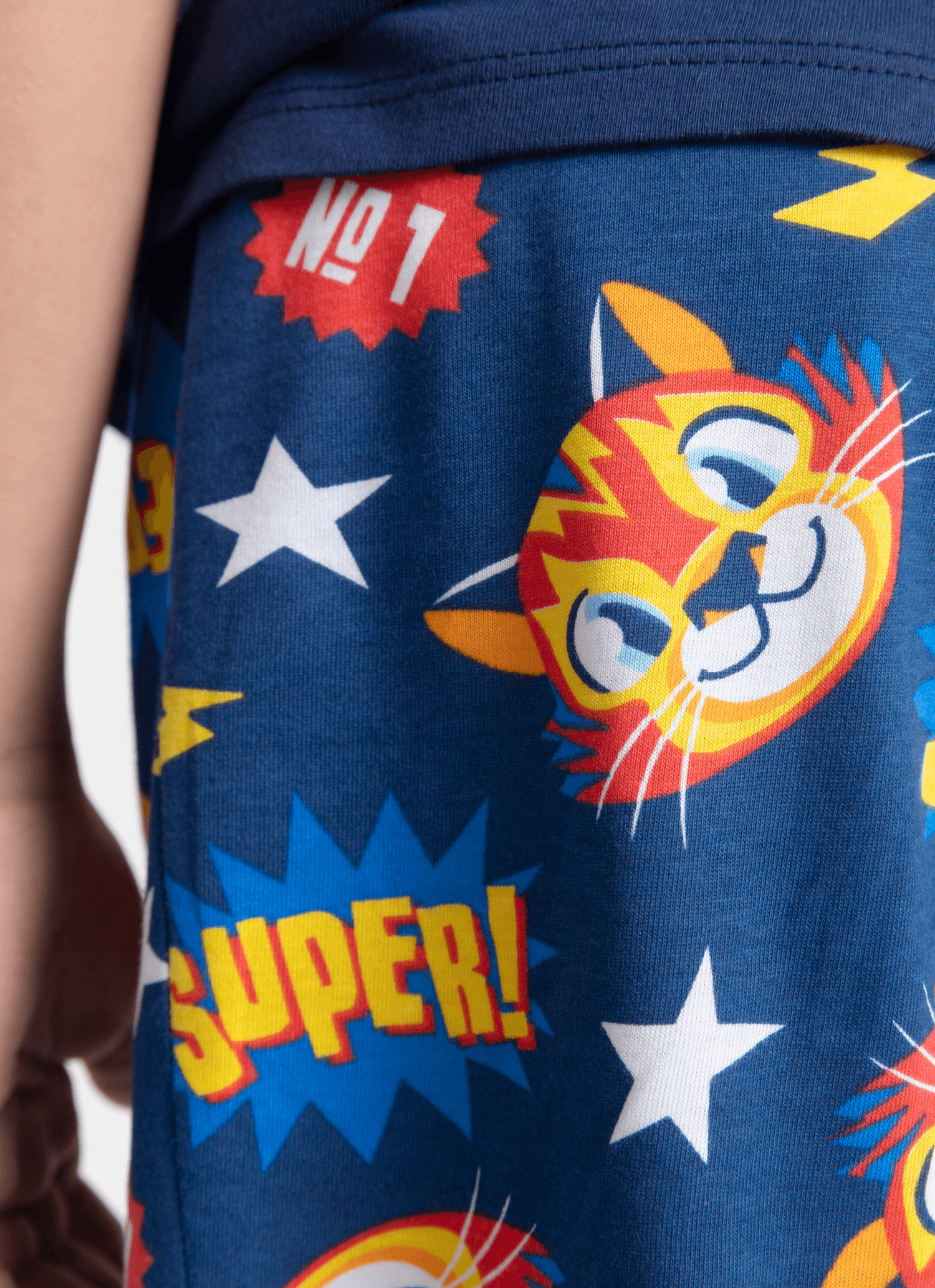 Pijama-Manga-Curta-Algodao-Menino-Tigre-Lucha