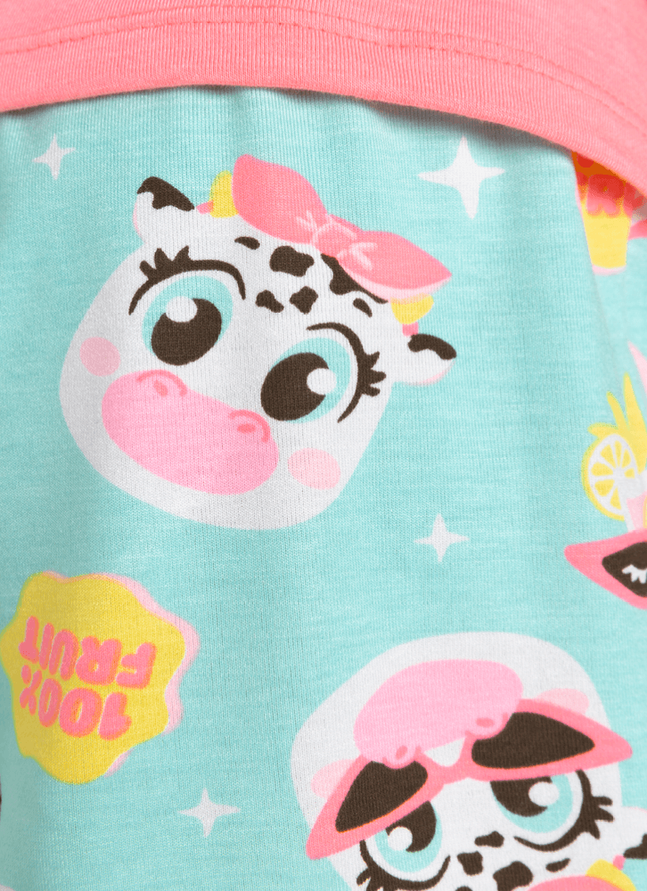Pijama-Manga-Curta-Viscolycra-Menina-Vaca-Summer