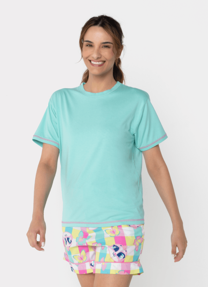 Pijama-Manga-Curta-Viscolycra-Feminino-Preguica-Picnic