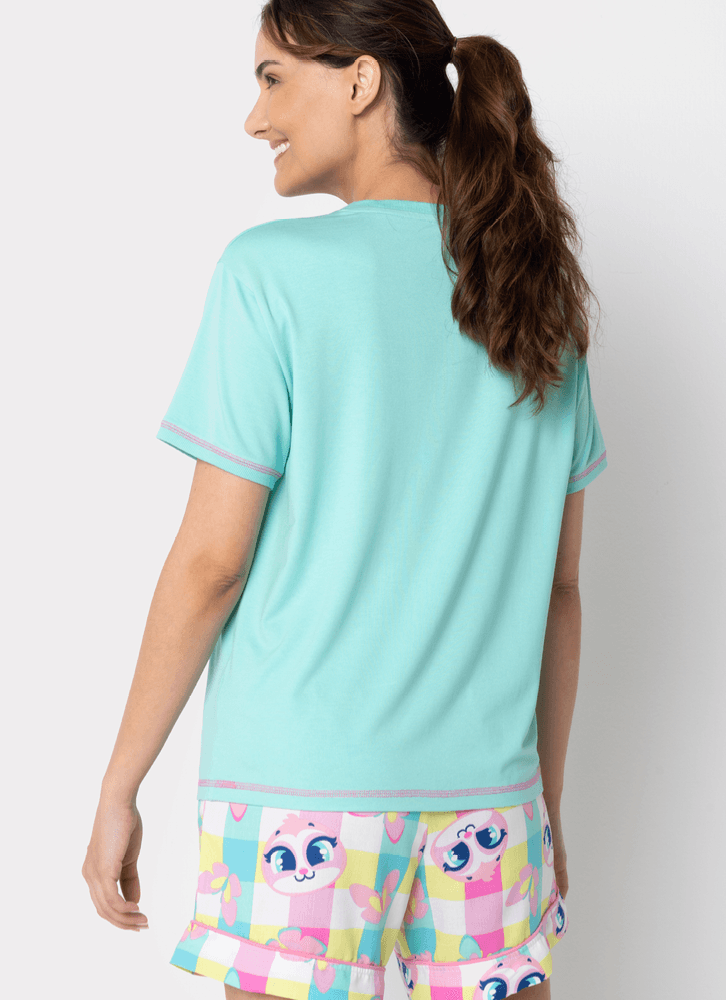 Pijama-Manga-Curta-Viscolycra-Feminino-Preguica-Picnic